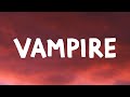 Olivia Rodrigo Vampire Lyrics