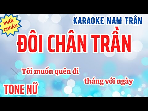 Karaoke Đôi Chân Trần (Bản Đặc Biệt) Tone Nữ | Nam Trân