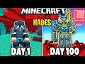 I Survived 100 Days as HADES in Minecraft.. Here's What Happened..