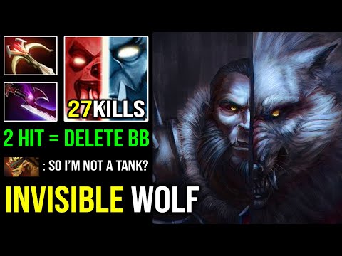 INVISIBLE WOLF Silver Edge Lycan 100% No Mercy For Bristle with 2 Hit Deleted Anyone EZ DotA 2