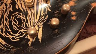 Video thumbnail for ESP Warbird Dist 【Distressed Black w/WARBIRD Graphic】~Will Adler Signature Model~ by GWS ESP