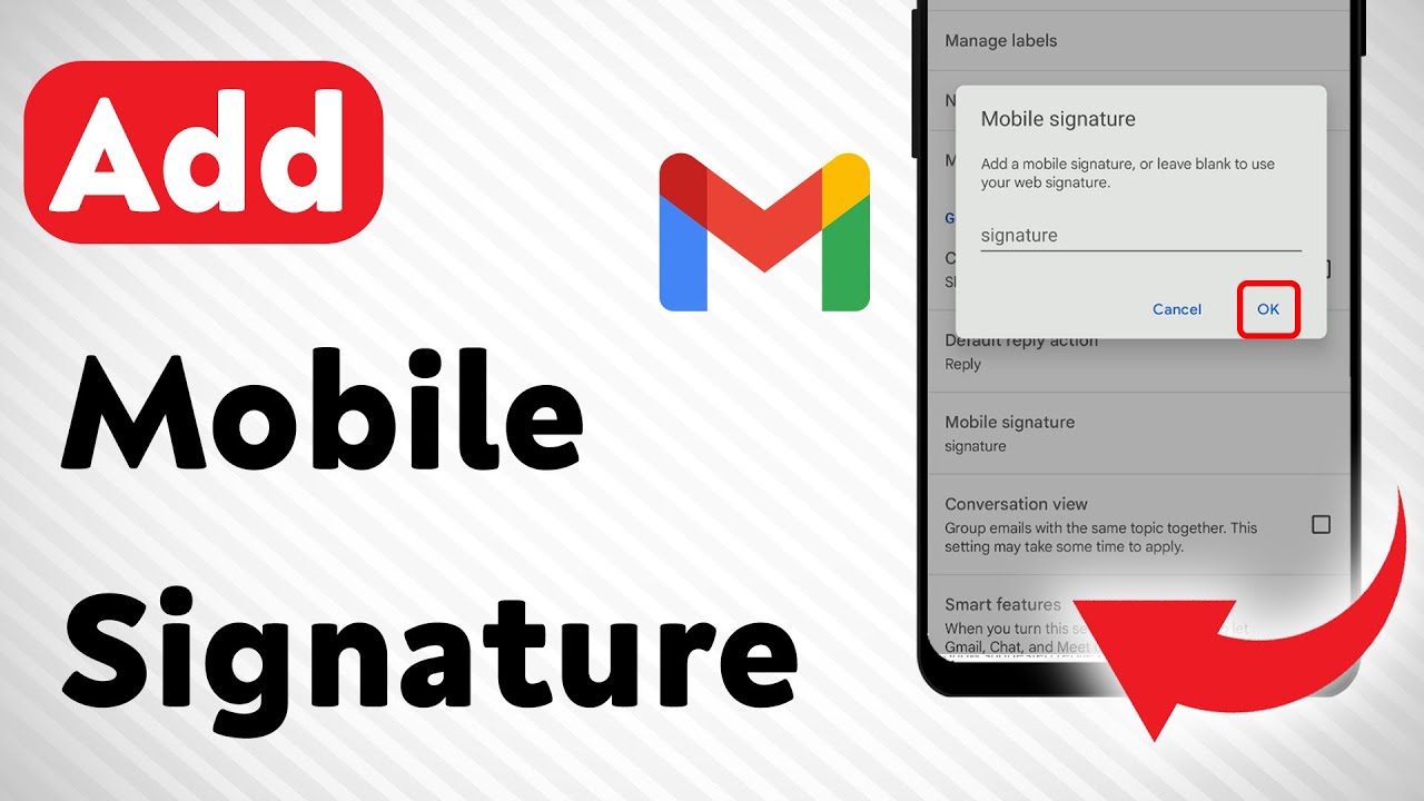 How To Add Mobile Signature in Gmail App (Updated)