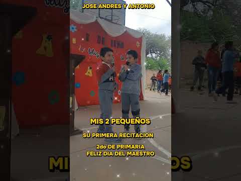 poesía de 2do de primaria, Villa Montes, Tarija , Bolivia, día del maestro