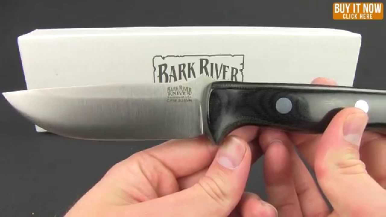 Bark River Knives Bravo Strike Force Knife Green Canvas Micarta (6.75" Satin)