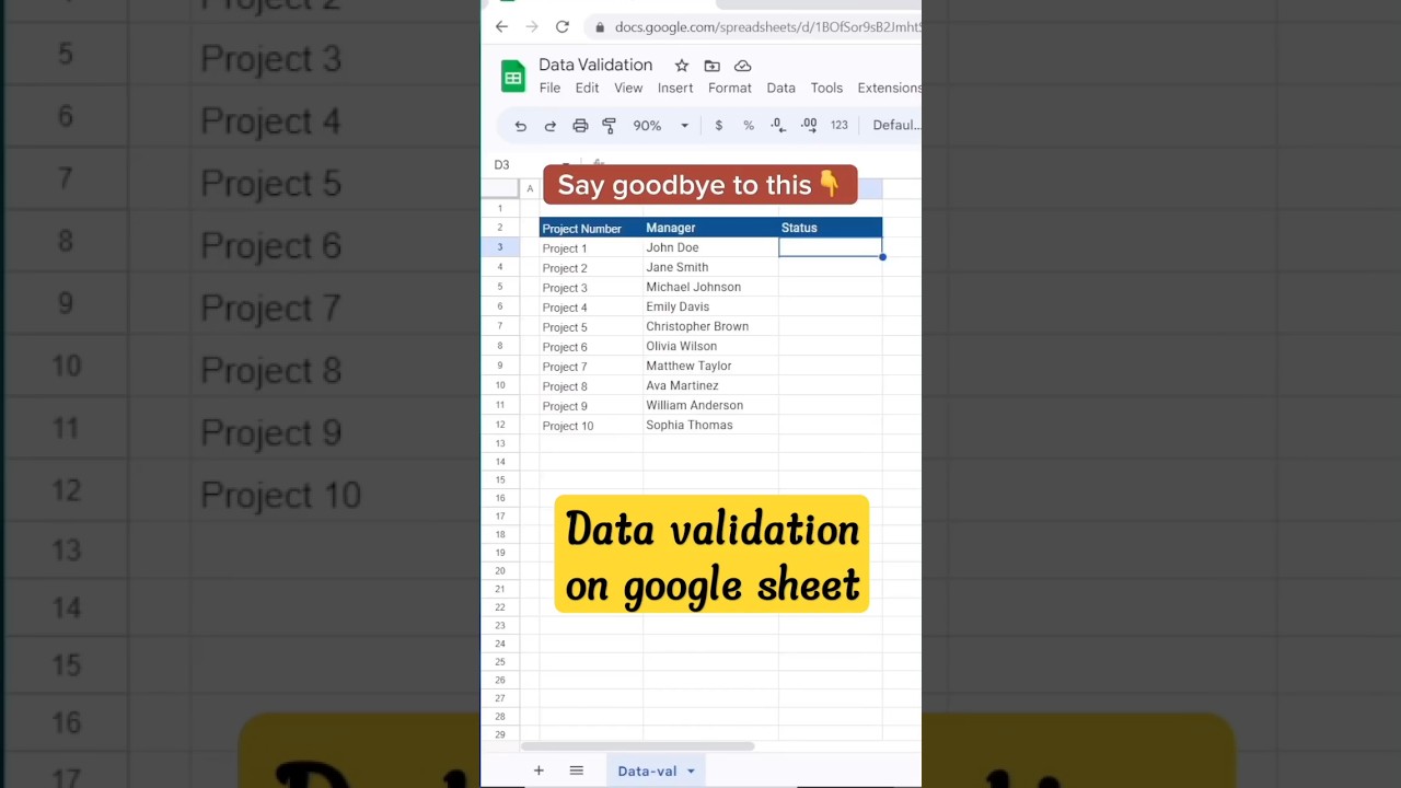 Data validation on google sheet #google #googlesheets #excel #advexcel @tallyans #tallyprime