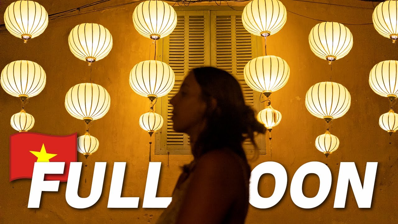 Hoi An Lantern Festival transforms the ancient town into a magical scene with glowing lanterns.