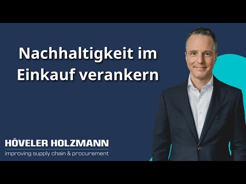 Nachhaltigkeit im Einkauf verankern