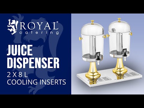 video - Juice Dispenser - 2 x 8 L - cooling inserts