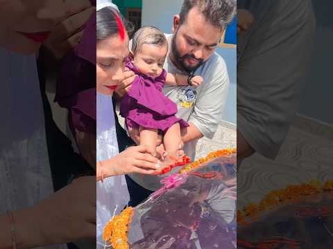 Car ka Gruh Pravesh cute baby 👶 #trending #youtubeshorts #viral #cutebaby