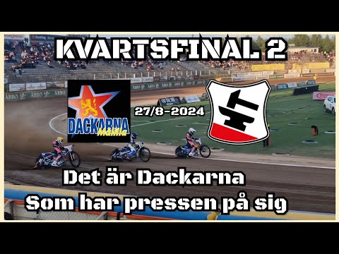 Speedway Vloggen #65 | Kvartsfinal 2:2 | Dackarna - Smederna | 2024