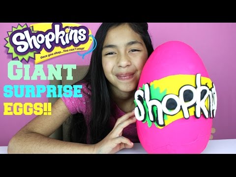Giant Shopkins Surprise Egg made of Play Doh full with Shopkins Surprise Eggs