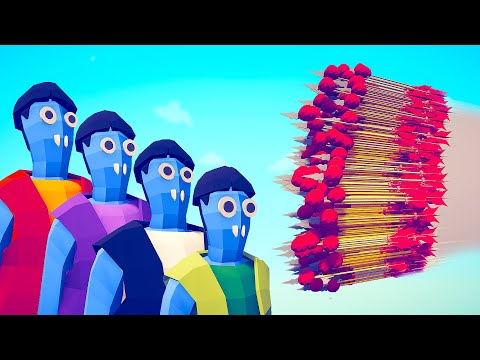 4 DIFFERENT SIZES OF NOOBS vs EVERY GOD - Totally Accurate Battle Simulator TABS