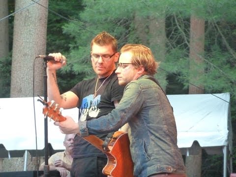 Brent Smith and Zach Myers of Shinedown performing 