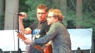 Brent Smith and Zach Myers of Shinedown performing "Wanted Dead or Alive" a Bon Jovi cover