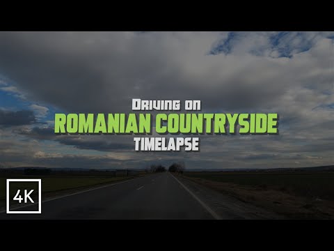 🌍 Countryside Drive ◦ Romania 4K ◦ Timelapse Video