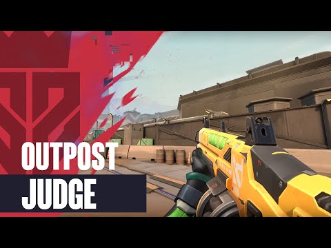 Outpost Judge Skin Showcase [4K] - Valorant Battlepass Skins