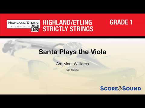 Santa Plays the Viola, arr. Mark Williams – Score & Sound