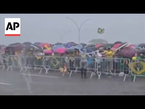 Dozens wounded as lightning strikes pro-Bolsonaro rally in Brazil