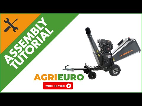 Wortex Predator D420/150L Petrol Garden Shredder - Wood Chipper - Loncin D420-E - Assembly tutorial