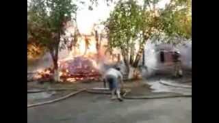 preview picture of video 'Пожар в г. Первомайске'