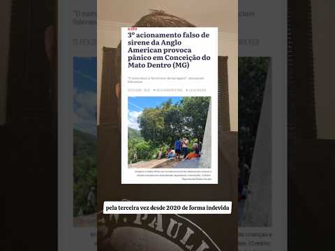 Sirenes da Anglo American acionadas indevidamente pela terceira vez em MG