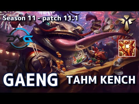 【韓国サーバー/D1/Showmaker,Ssol】DFM Gaeng タムケンチ(TahmKench) VS アリスター(Alistar) SUP -Patch11.1 KR Ranked【LoL】