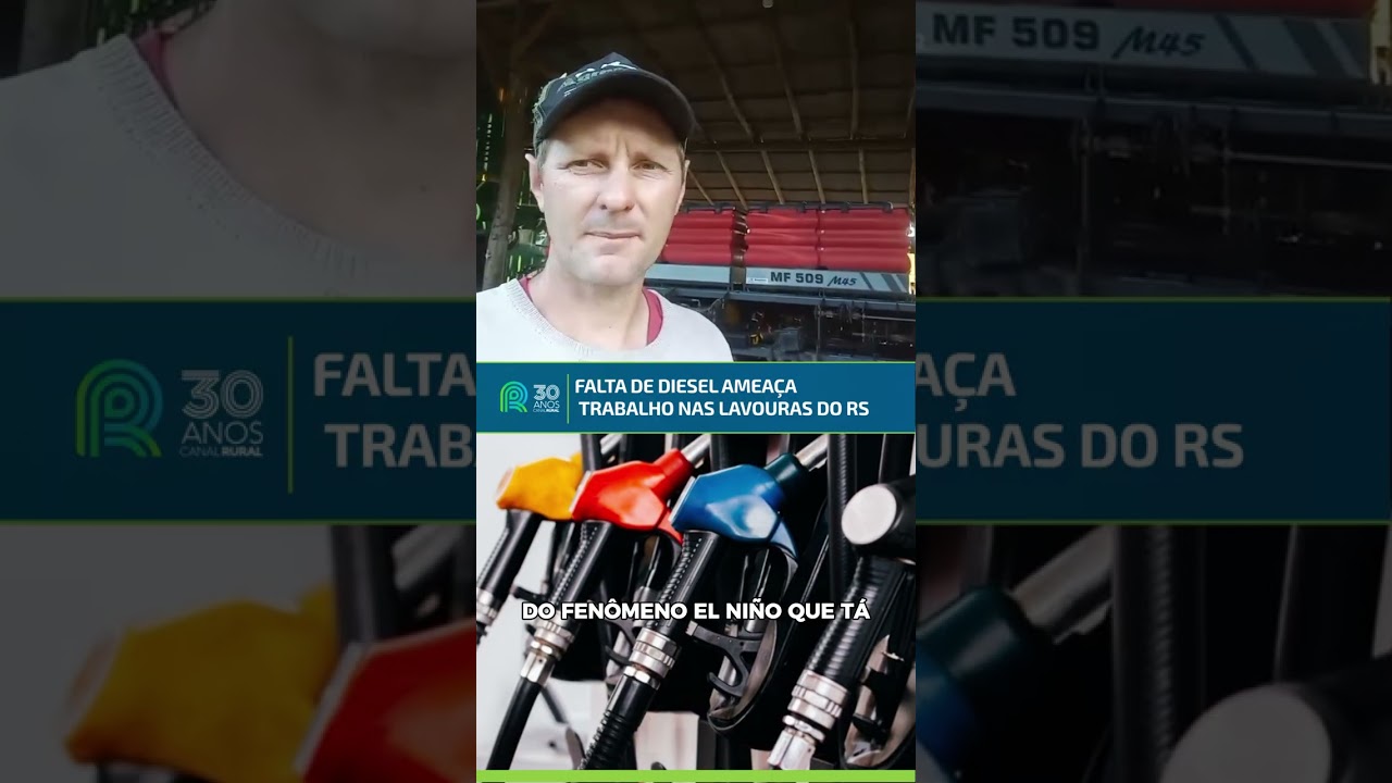 Falta de diesel ameaça trabalho nas lavouras do RS