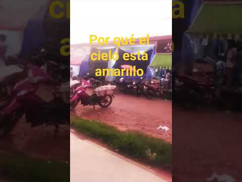 contexto:yo estoy en Trinidad beni y a llovido fuerte después a parado y el cielo se puso amarillo