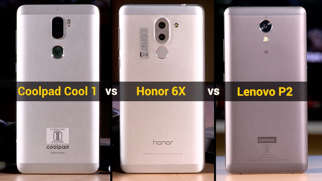 Lenovo P2 vs Coolpad Cool 1  vs Honor 6X | Digit.in