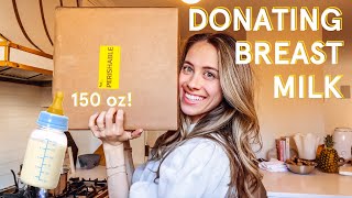 Donating breastmilk (150 ounces to the NICU)