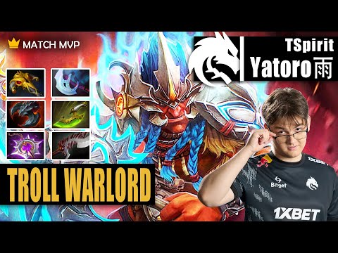Troll Warlord Safelane | TSpirit.Yatoro | HARD CARRY TROLL VERSUS URSA GG | 7.32d Gameplay Highlight