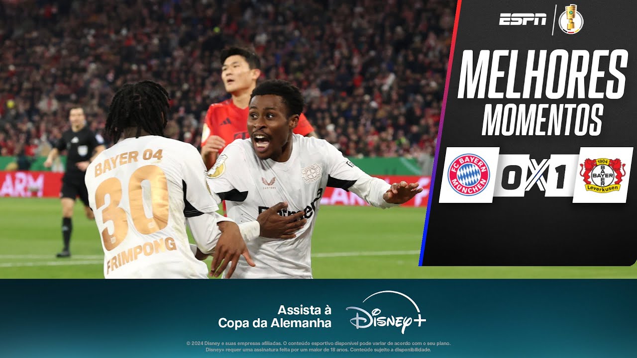 BAYER LEVERKUSEN vence e ELIMINA o BAYERN DE MUNIQUE na Copa da Alemanha | Melhores Momentos