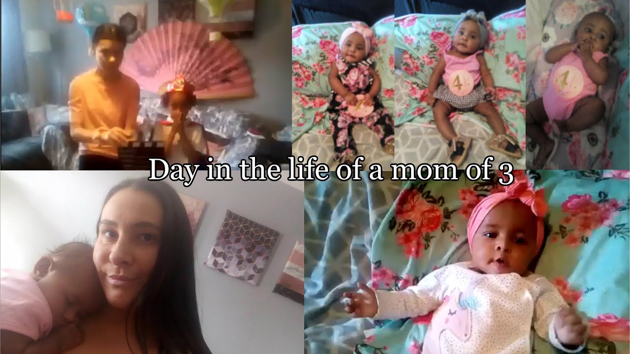 DAY IN THE LIFE WITH A NEWBORN/MOM OF 3/ BABY UPDATE