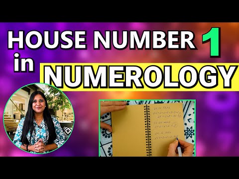 House Number 1 in Numerology | Property Investment | Dream House | Real Estate