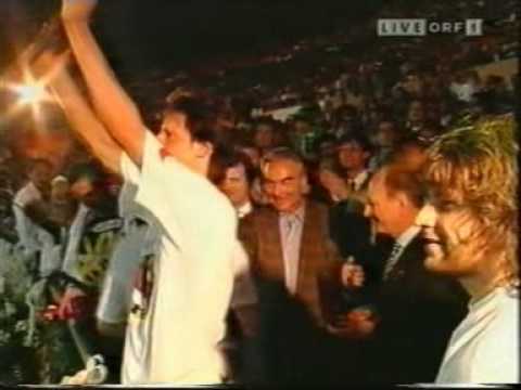 Meisterteller-Übergabe 1996 für Rapid Wien