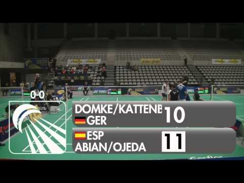 Domke / Kattenbeck vs Abian / Ojeda (XD, Qualifying) - 2015 Belgian International