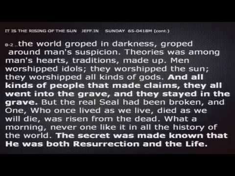 2015Apr5 Bro Art Magana Sr It is the rising of the Sun