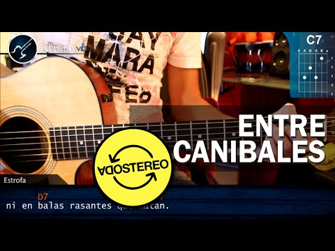 Como tocar "Entre Caníbales" de Soda Stereo - Guitarra (HD) Tutorial COMPLETO - christianvib
