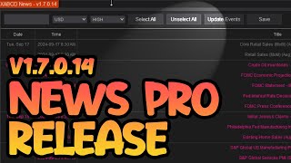 NinjaTrader News Indicator - XABCD News Pro - New Release (v1.7.0.14)