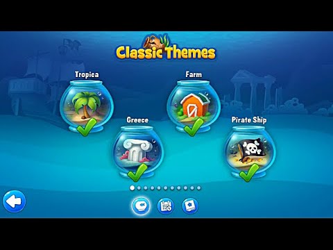 Fishdom Aquarium Classic Themes ... Tropica, Greece, Farm, Pirate Ship