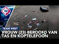 Straatrover dumpt buitgemaakte tas een stukje verderop - Team West