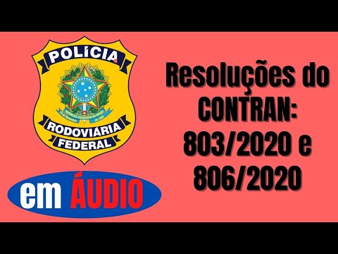 CONTRAN Resolutions No. 803/2020 and 806/2020 in AUDIO - PRF