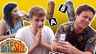 Backpackers Guess Cheap vs Expensive Beer | Blind Taste Test Challenge |  Budgeteers Bitesize