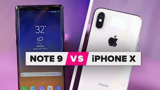 Galaxy Note 9 vs. iPhone X comparison
