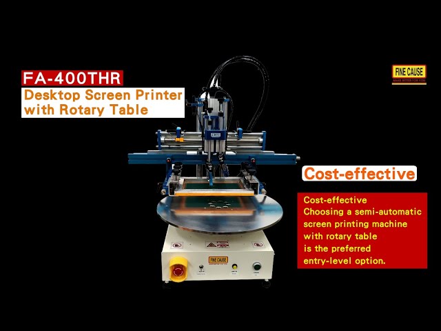 Desktop Screen Printer with Rotary Table-FA-400THR