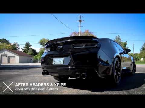 2018 Camaro SS with Borla Atak Exhaust & Long Tube Headers & Xpipe