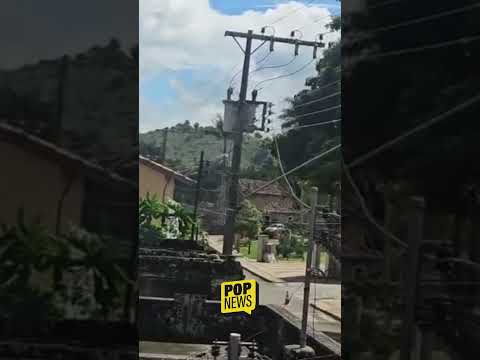 Transformador pega fogo em Coronel Xavier Chaves