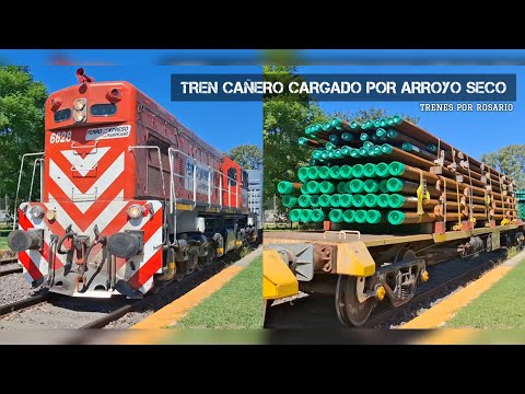 (673) FEPSA | Tren cañero cargado pasando por Arroyo Seco, rumbo a Villa Diego. 25/02/2026.
