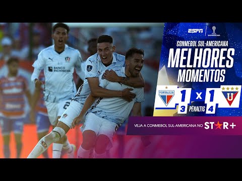 Gols e lances de Fortaleza x LDU