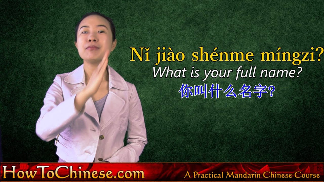 Chapter 4: Unit 1 Understanding Chinese Names